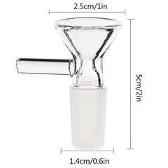 two cleaning brushes included with funnels