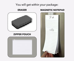 Clear acrylic layout for easy schedule viewing