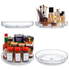 Clear acrylic lazy susan 9 inch rotation turntable