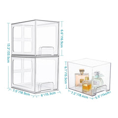 7.5D x 6W x 6.6H dimensions of organizer