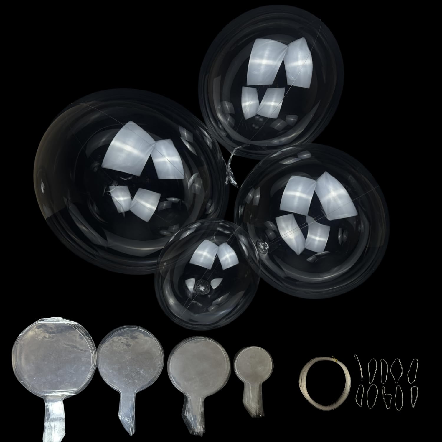 Clear Balloons Bubble 10 inch balloons 20 pcs