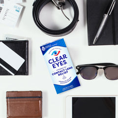 Clear Eyes relief eye drops packaging label