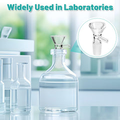 Clear thickened glass funnel 14mm size for pouring