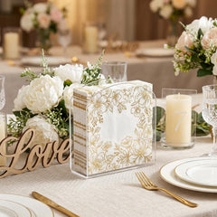 Transparent acrylic napkin holder for dining room setup