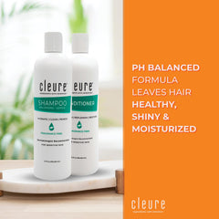 Cleure shampoo conditioner set packaging
