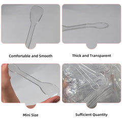 Disposable dessert spoons set for parties and catering