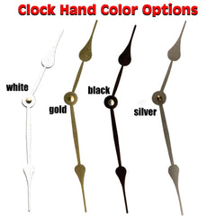 Battery operated wall clock requires one AA battery