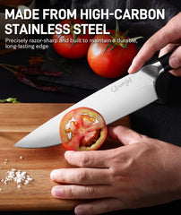Cloongkf 5.5 inch Utility Knife from Damascus set