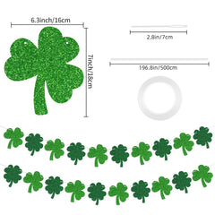 Ten clover cards for St Patrick's Day banner