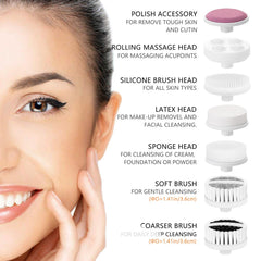 Six replaceable brush heads included with CLSEVXY brush set