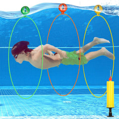 Cludoo pool diving swim thru rings product image
