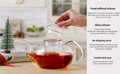 Blooming tea pot serving CNGLASS