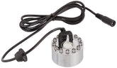 CNZ Mist Maker Fogger with 12 LED Lights emitting mist over water