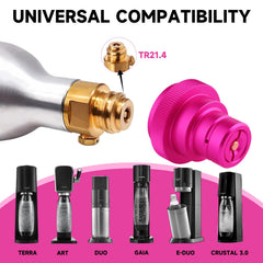 CO2 refill canister connector TR21-4 valve image