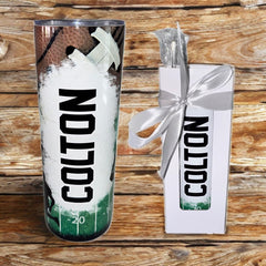 Stainless steel double-wall tumbler 20oz close up