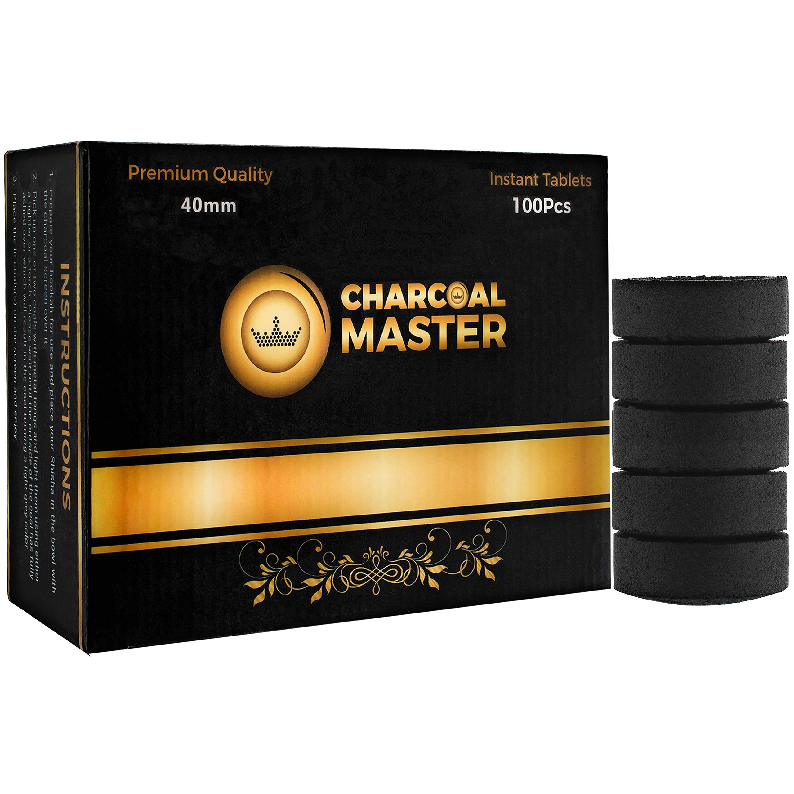 Coal Instant Light Incense Charcoal Disks 40 mm quick light