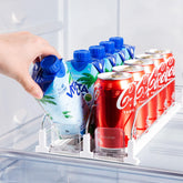 Coanto Drink Organizer for Fridge two-row dimensions 14.96D x 6.7W x 3.15H