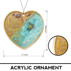 Coastal Christmas ornament with story card ready to gift