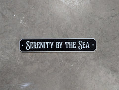 Coastal Quarterboard House Sign 22x4 size close up