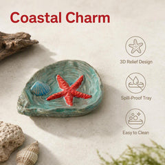 Coastal starfish trinket dish for rings keys and coins