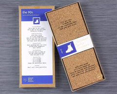 Set of 6 cork coasters handmade in Austin Texas