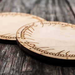 Maple Wood Coasters Set of 2
