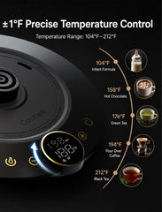 Cocinare FLOW B9 1°F temperature control on digital display