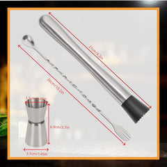 Cocktail Mixing Spoon with spiral stem design
