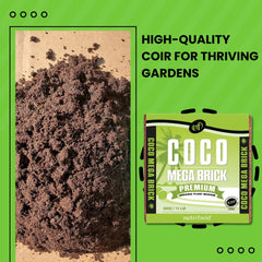 Coco Mega Brick expands to about 55L of coco coir substrate