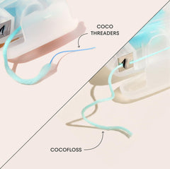 Threaders designed for implants bridges braces and retainers with CocoPlush