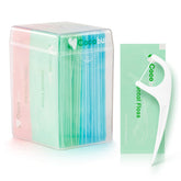 COCOBURI 50ct dental floss picks for adults in travel case