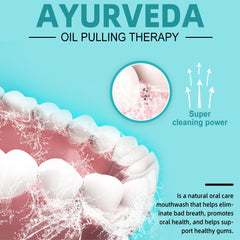Alcohol-free coconut oil pulling mouthwash