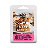 Coffee Cake Soy Wax Melts 3.2oz 6 Cube Clamshell packaging