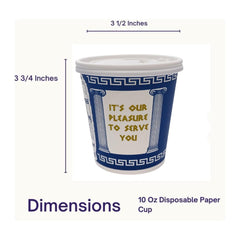 10 oz coffee cups with lids for hot or cold drinks