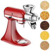 Cofun grain mill attachment for Kitchenaid stand mixer side view