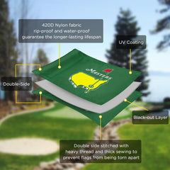 CoGolfing 6x8 green nylon flag for practice pole