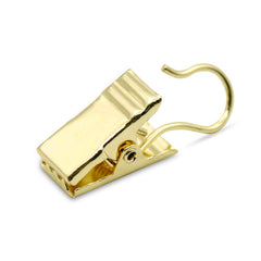 Coideal small curtain clips gold set with hooks