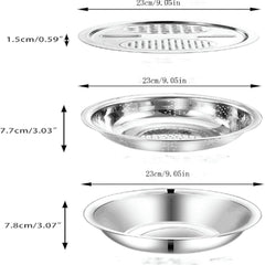 Colander strainer set part of the kitchen basin