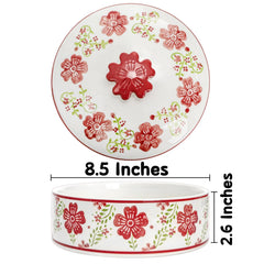 Coloch tortilla warmer with lid 8.5 inch ceramic bowl