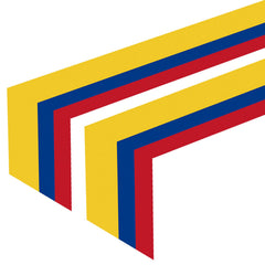 Two pack Colombia flag table runner for event decor