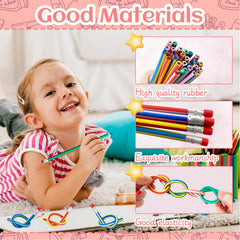 Colorful stripe pencils designed for kids