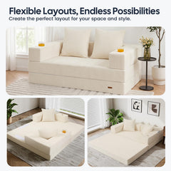 Corduroy removable cover on COMAX futon sofa bed