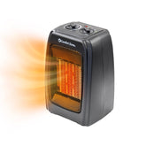 Comfort Zone CZ442E heater front view black