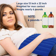 Clay bead filled heating pad for neck and back