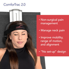 Deluxe memory foam headrest for ComforTrac traction kit