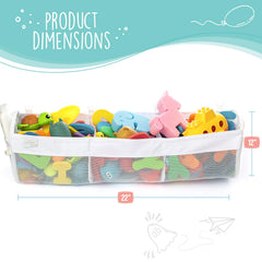 Quick-dry mesh bath toy organizer by Comfylife