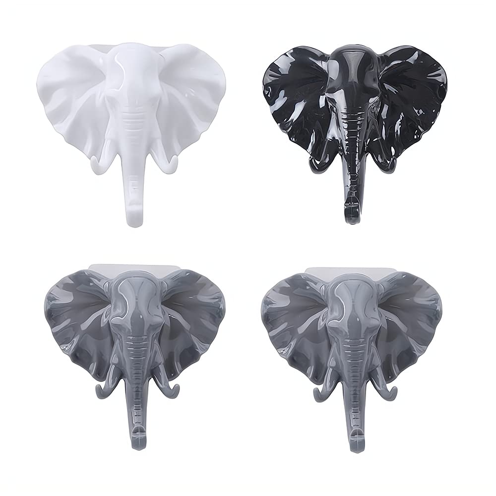Comimark Elephant Head self adhesive wall door hook 4pcs product image