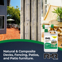Mold mildew algae remover for decks fences and patios