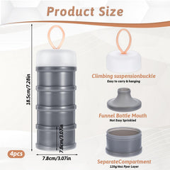 COMNICO 4PCS dispenser with funnels stand