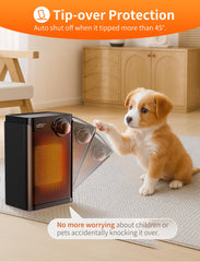 Compact dimensions 6.02 x 4.72 x 8.66 inch Lerat heater